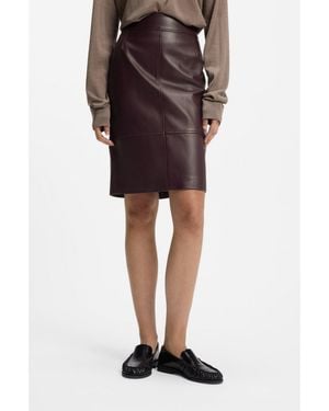 BOSS Slim-Fit Pencil Skirt - Purple