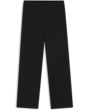 BOSS Tapered-Fit Hose Aus Woll-Mix - Schwarz