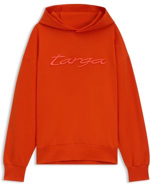 BOSS Porsche X Hoodie Aus Baumwoll-Mix Mit Targa-Logo - Orange
