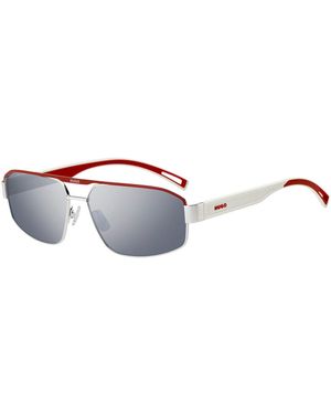 HUGO Eyewear X Vcarb Wrap-Style Sunglasses - White