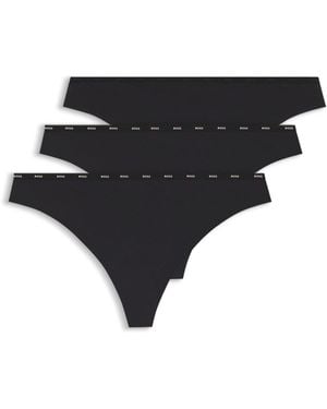 BOSS Slip Mit Niedriger Bundhöhe Und Cleanen Abschlüssen - Schwarz