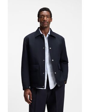 BOSS Dark Blue Men's Casual Jackets Size 38r