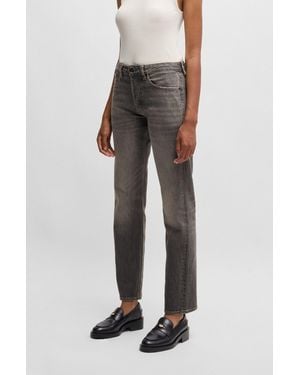 BOSS Gray Jeans In Stretch Denim