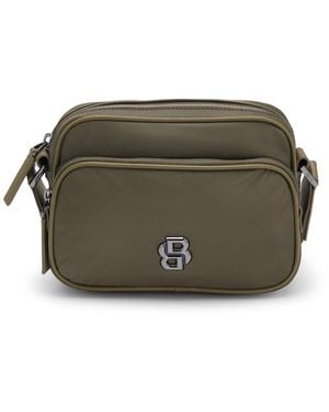 BOSS Selected By Shohei Ohtani Crossbodytas Van Met Double B-Monogram - Grijs
