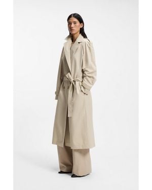 BOSS Regular-Fit Trench Coat - Natural