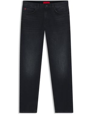 HUGO Jean Slim En Denim Stretch - Bleu