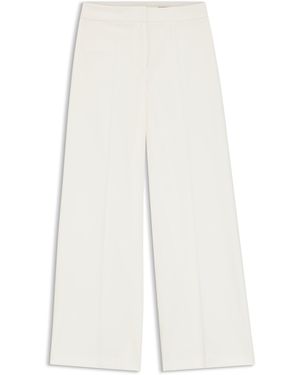 HUGO Pantalones En Tejido Elástico Con Pernera Ancha - Blanco