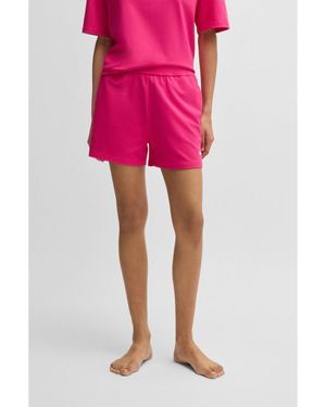 HUGO Relaxed-Fit Shorts - Pink