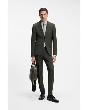 BOSS Two-Piece Slim-Fit Suit - Black
