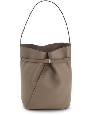 BOSS Bolso Bucket De Piel Con Herrajes En Tono Dorado - Neutro