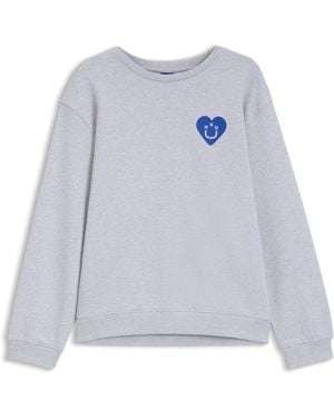 HUGO Sweater Met Happy -Artwork Voor Alle Genders - Wit