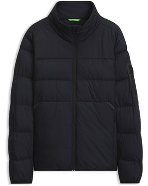 BOSS Wasserabweisende Steppjacke Mit Reißverschlusstasche Am Ärmel - Schwarz