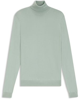 HUGO Regular-Fit Rollkragenpullover Aus Schurwolle - Grün
