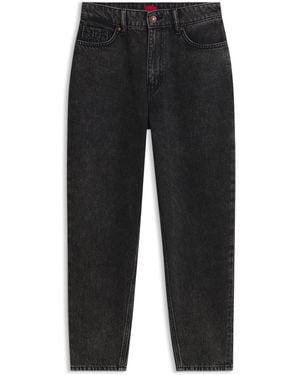 HUGO Jeans Mom-Fit A Vita Alta - Nero