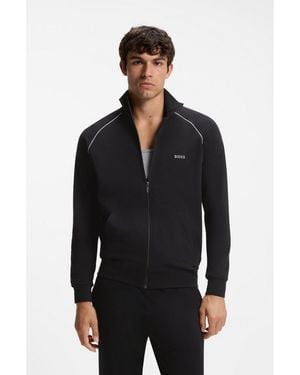 BOSS Stretch-Cotton Jacket - Black