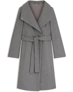 BOSS Belted Coat - Grey