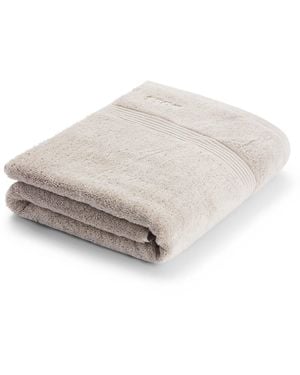 BOSS Drap De Bain En Coton De La Mer Égée Avec Logo Ton Sur Ton - Multicolore