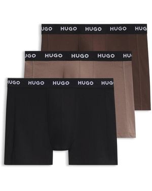 HUGO Three-Pack Boxer Briefs - Black