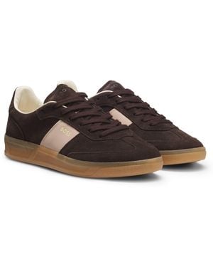 BOSS Dark Brown Women's Sneakers Size 10 - Pink