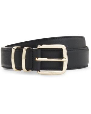BOSS Italian-Leather Belt - Black