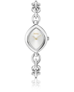 BOSS Omrand Fiora-Horloge Van Staal - Wit