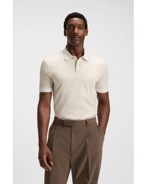 BOSS Beige Men's Polo Shirts Size L - Natural