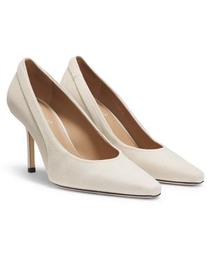 BOSS Pumps Van Suède Met Comfortabele Binnenzool - Naturel