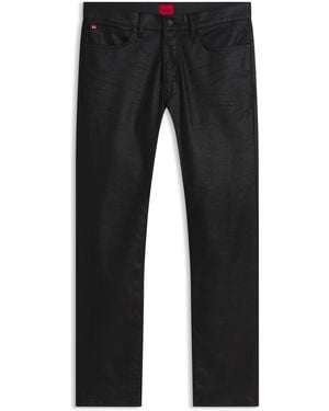 HUGO Vaqueros Slim Fit En Cómodo Denim Elástico Revestido - Negro