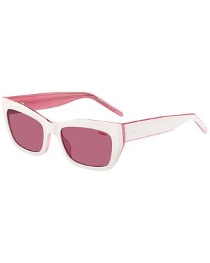 HUGO Acetate Sunglasses With Contrasts - Pink
