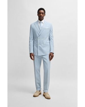BOSS Double-Breasted Suit - Blue