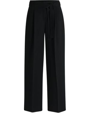 BOSS Relaxed-Fit Trousers - Black