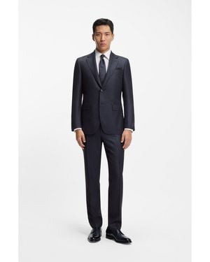 BOSS Two-Piece Regular-Fit Suit - Blue