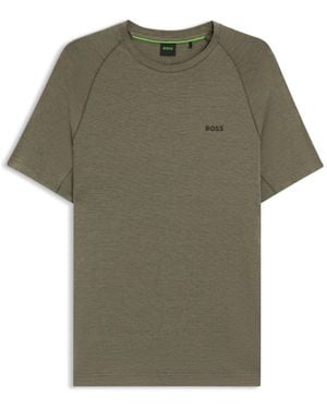 BOSS Active Slim-Fit T-Shirt With Moisture Control - Green