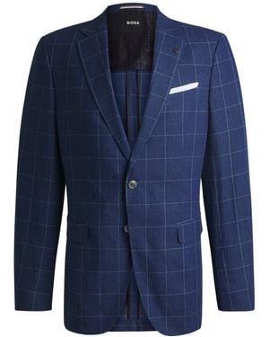 BOSS Slim-Fit Jacket - Blue