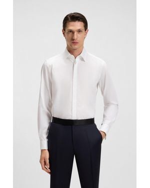 BOSS Slim-Fit Dress Shirt - White