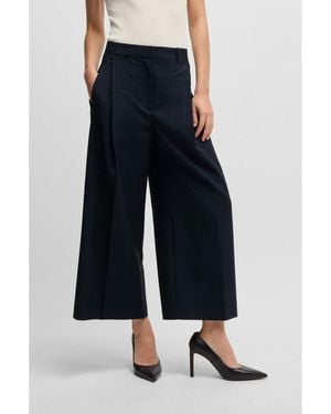 BOSS Checked Trousers - Blue