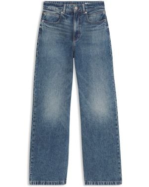BOSS Vaqueros De Denim Lavado Vintage Con Pernera Ancha - Azul