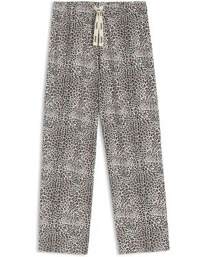 HUGO Bedruckte Pyjama-Hose Aus Stretch-Modal Und Baumwolle - Grau