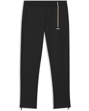 BOSS Active Jogginghose Aus Thermoregulierendem Stretch-Gabardine - Schwarz
