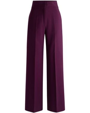 HUGO Regular-Fit Hose Mit Hohem Bund Und Ausgestelltem Bein - Lila