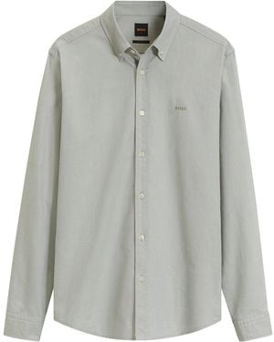 BOSS Camicia Regular-Fit - Grigio