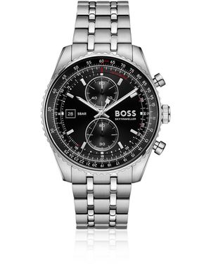 BOSS Skytraveller Pro-Dial Watch With Sapphire Crystal - Black