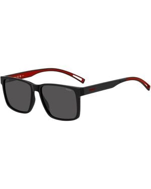 HUGO Eyewear X Vcarb-Acetate Sunglasses With Rubber Logo - Black