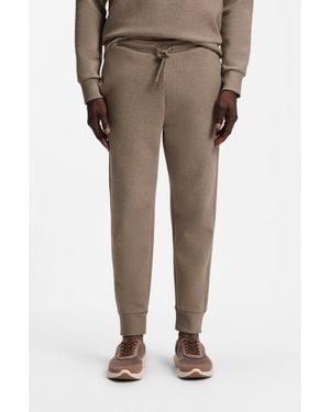BOSS Jersey Tracksuit Bottoms - Natural