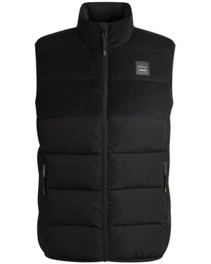 BOSS Equestrian Waterproof Padded Gilet With Panel - Black
