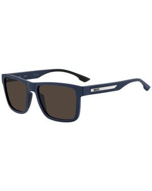BOSS Matte- Sunglasses With Logo Insert - Black