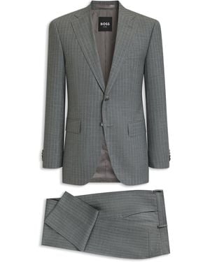 BOSS One Two-Piece Regular-Fit Suit - Grey