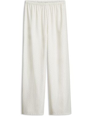 HUGO Straight-Leg Pyjama Bottoms - White