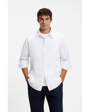 BOSS Regular-Fit Cotton Shirt - White