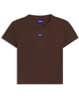 HUGO Brown Women's T-shirts Size S